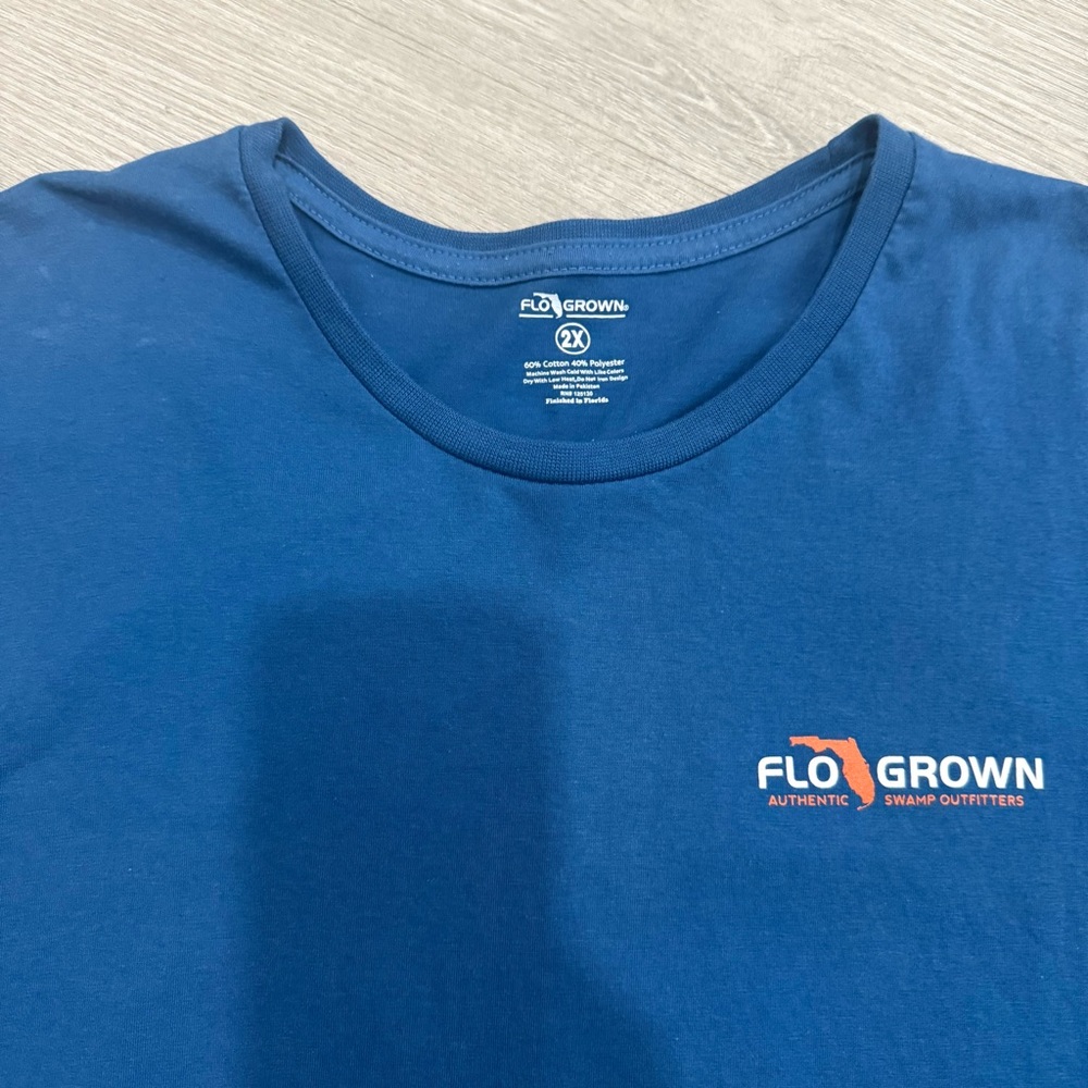 Flogrown Men's Navy Tee - Picture 2 of 3